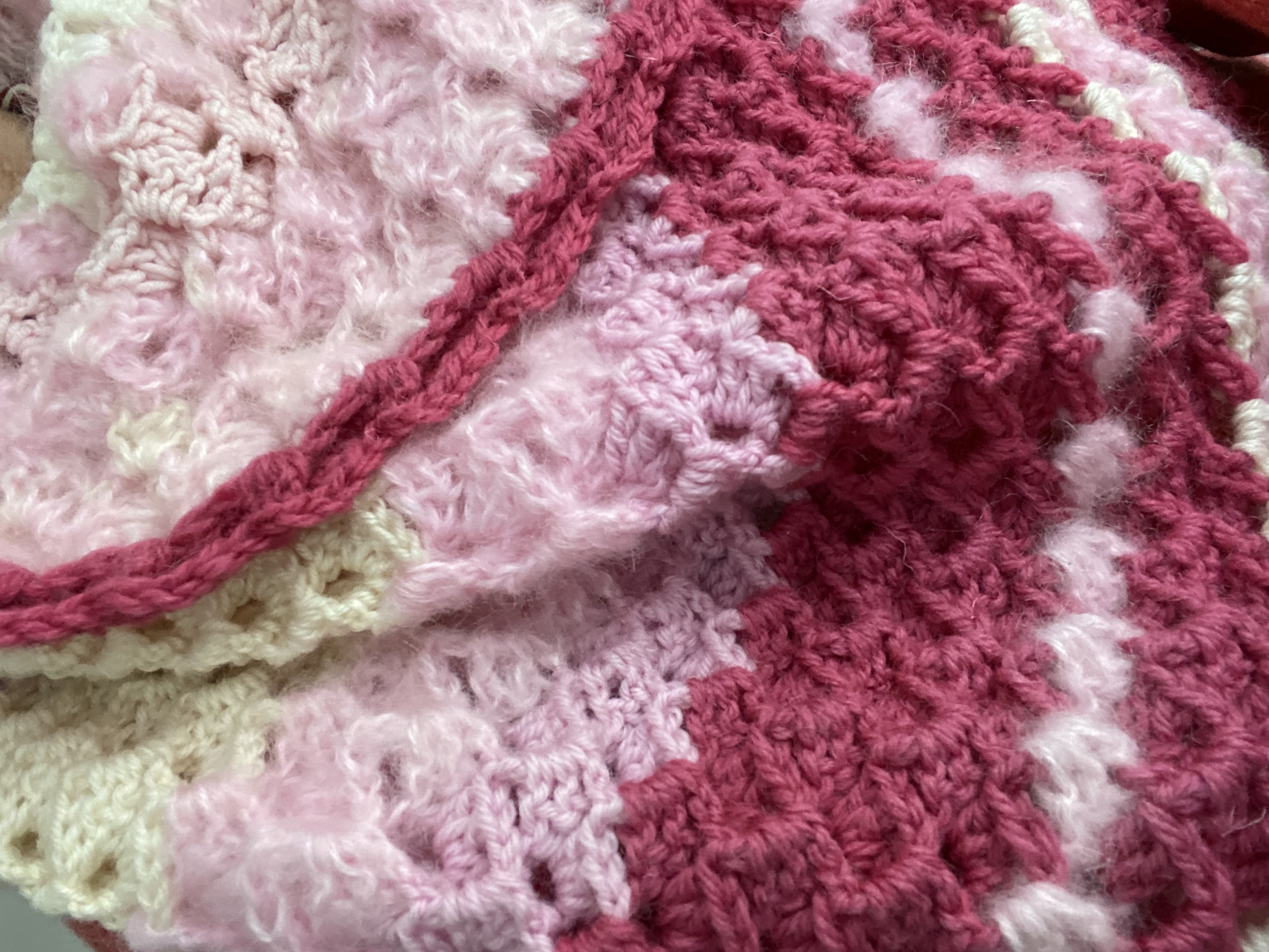 pink baby blanket