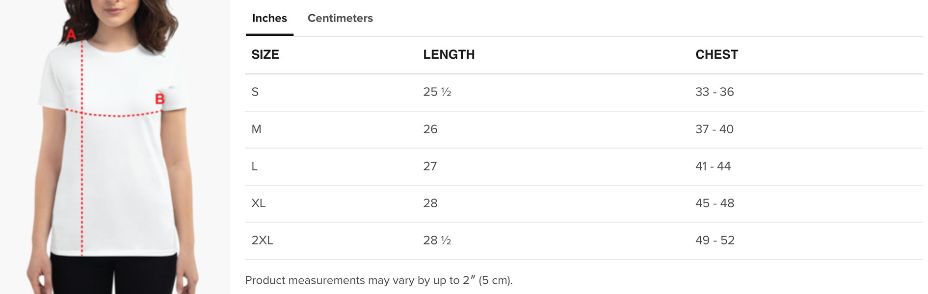 Sizing Guide | Little Brushwood Designs