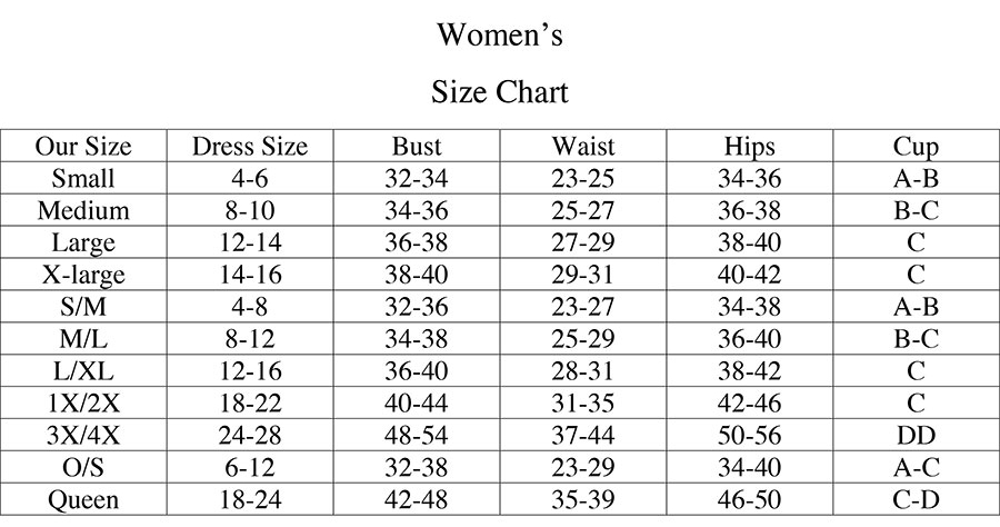 Cynts & Mo Sizing for Women Clothing | Cynts & Mo