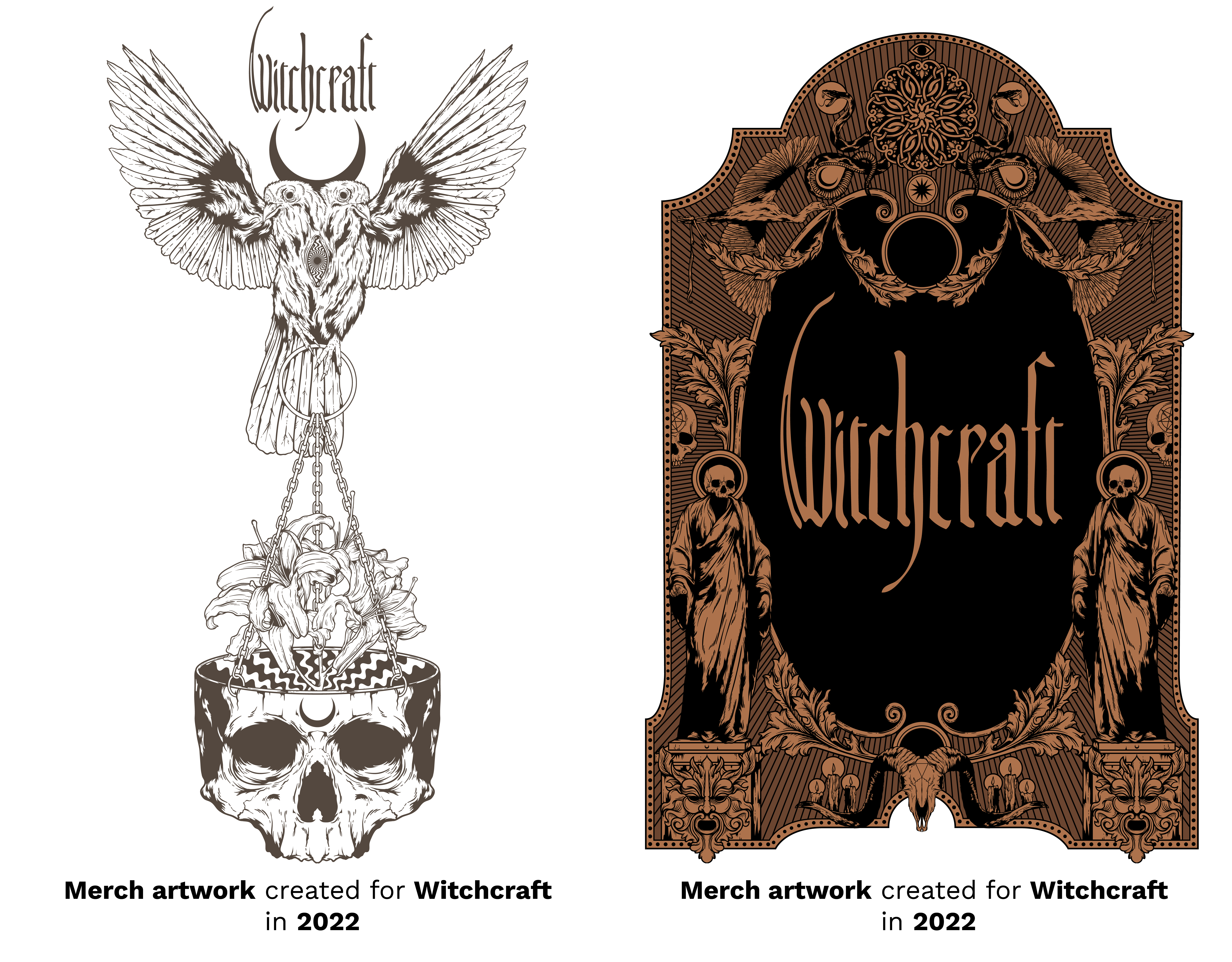 Merch artwork created for witchcraft