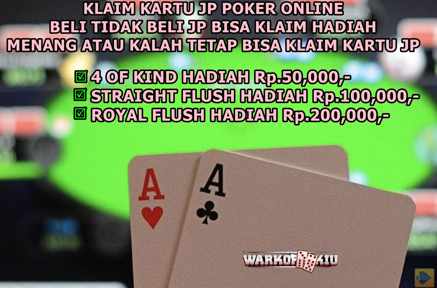 klaim kartu jp poker online