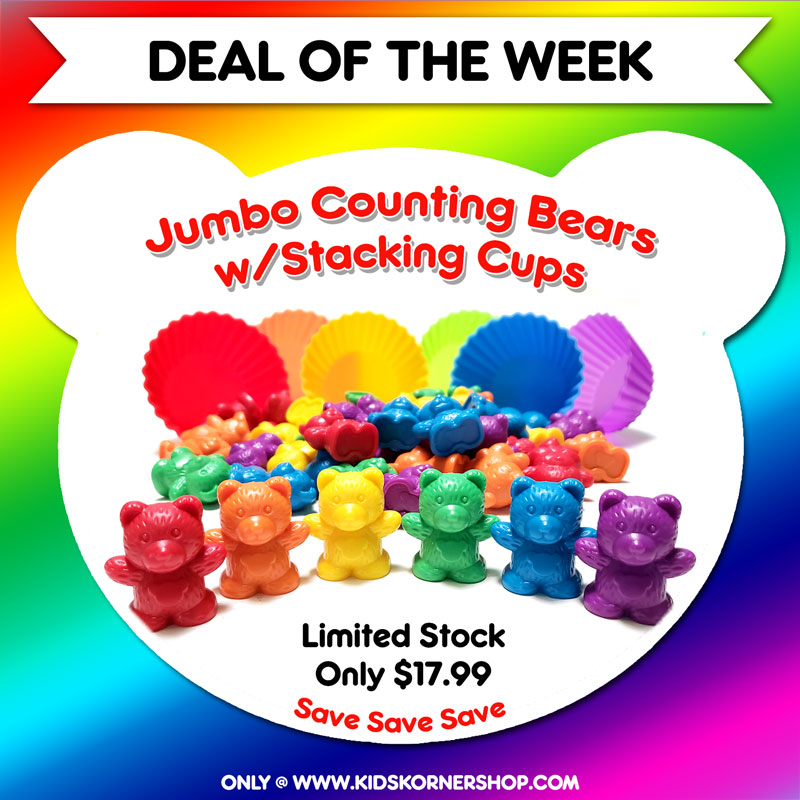 deal of the week - Jumbo Counting Bears w/Stacking Cups
