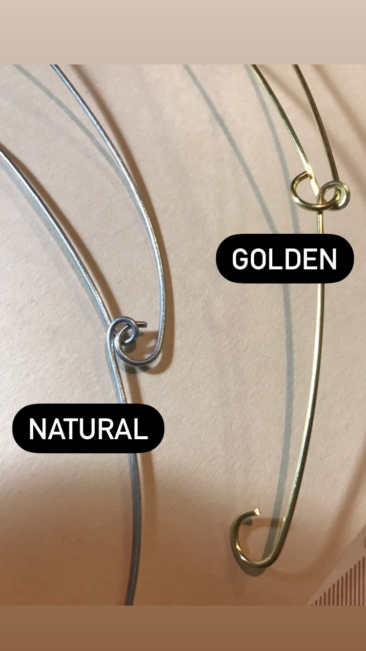 Golden or Natural wire material