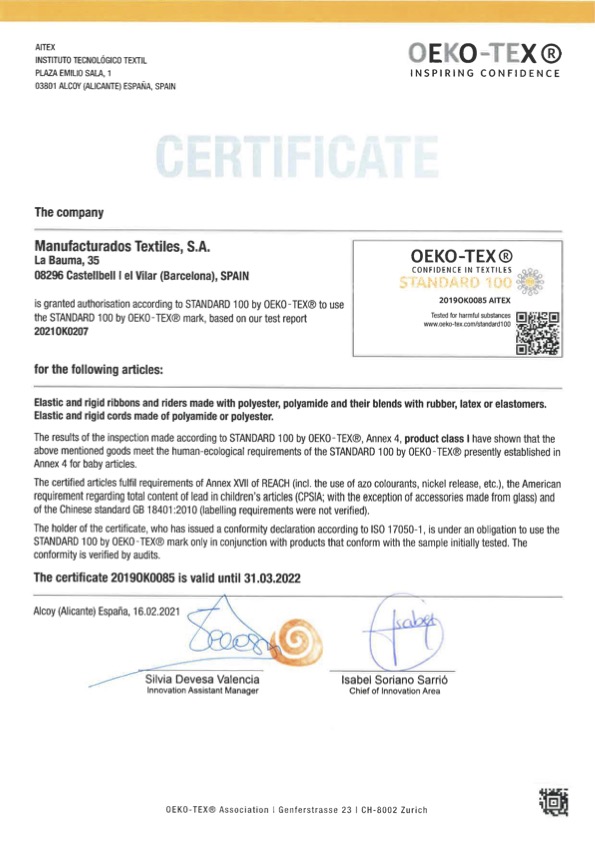 bluesign certified GOTS sustainable socially responsible eco friendly environmentally Oeko tex