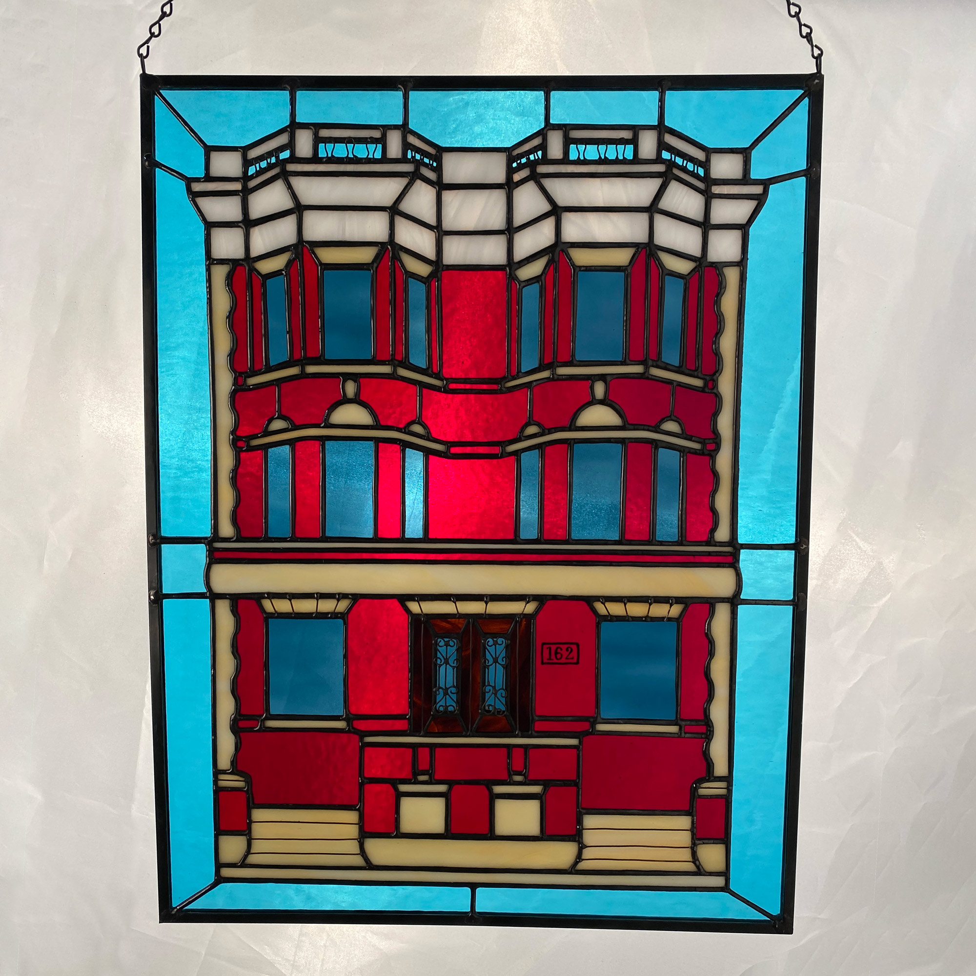 Misty Stained Glass - Building Portrait - 162 State St., Trenton, NJ