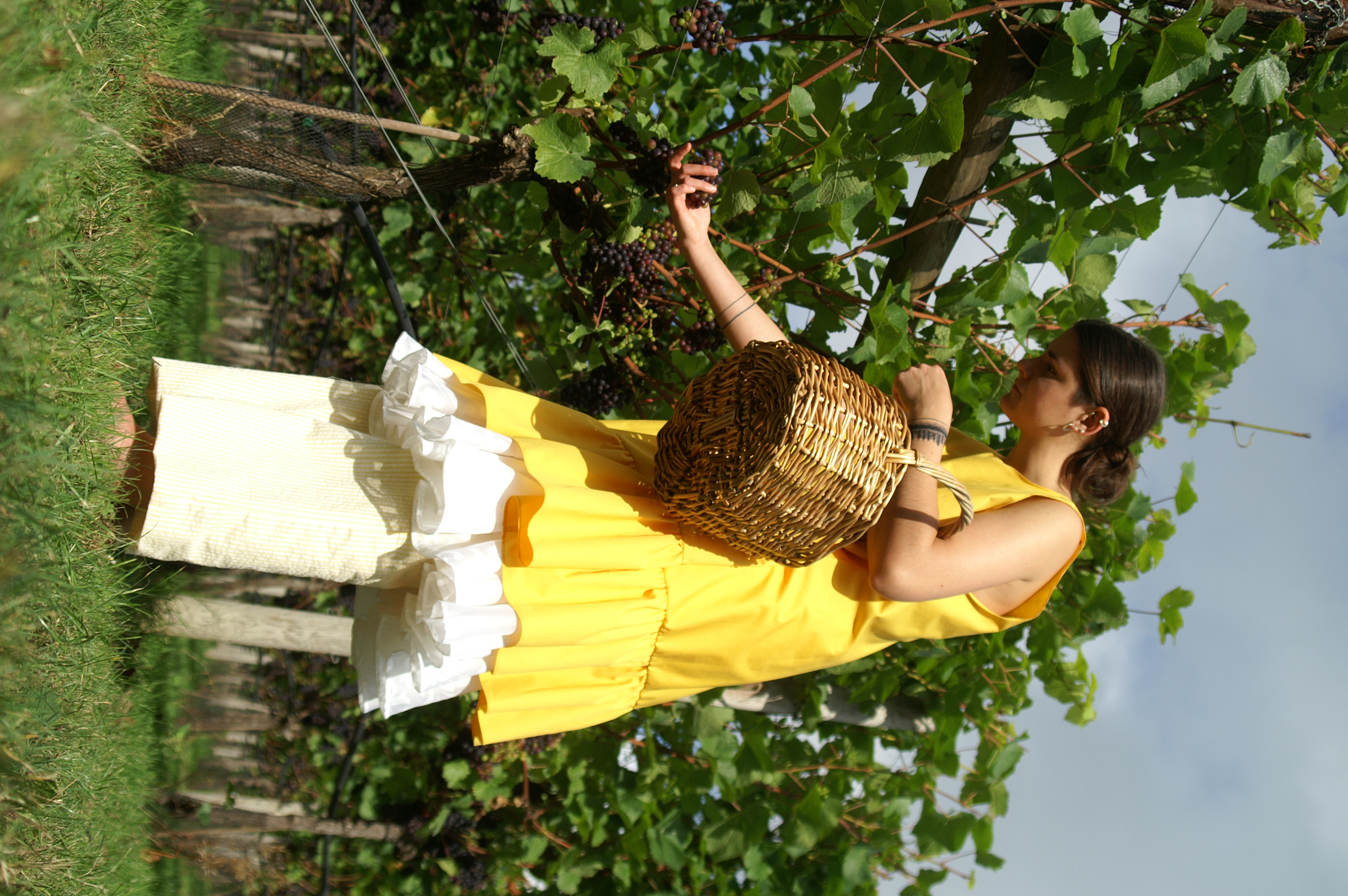 Miranda in the yellow Sunny Dress