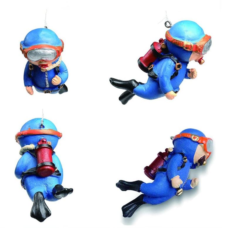 diver aquarium toy