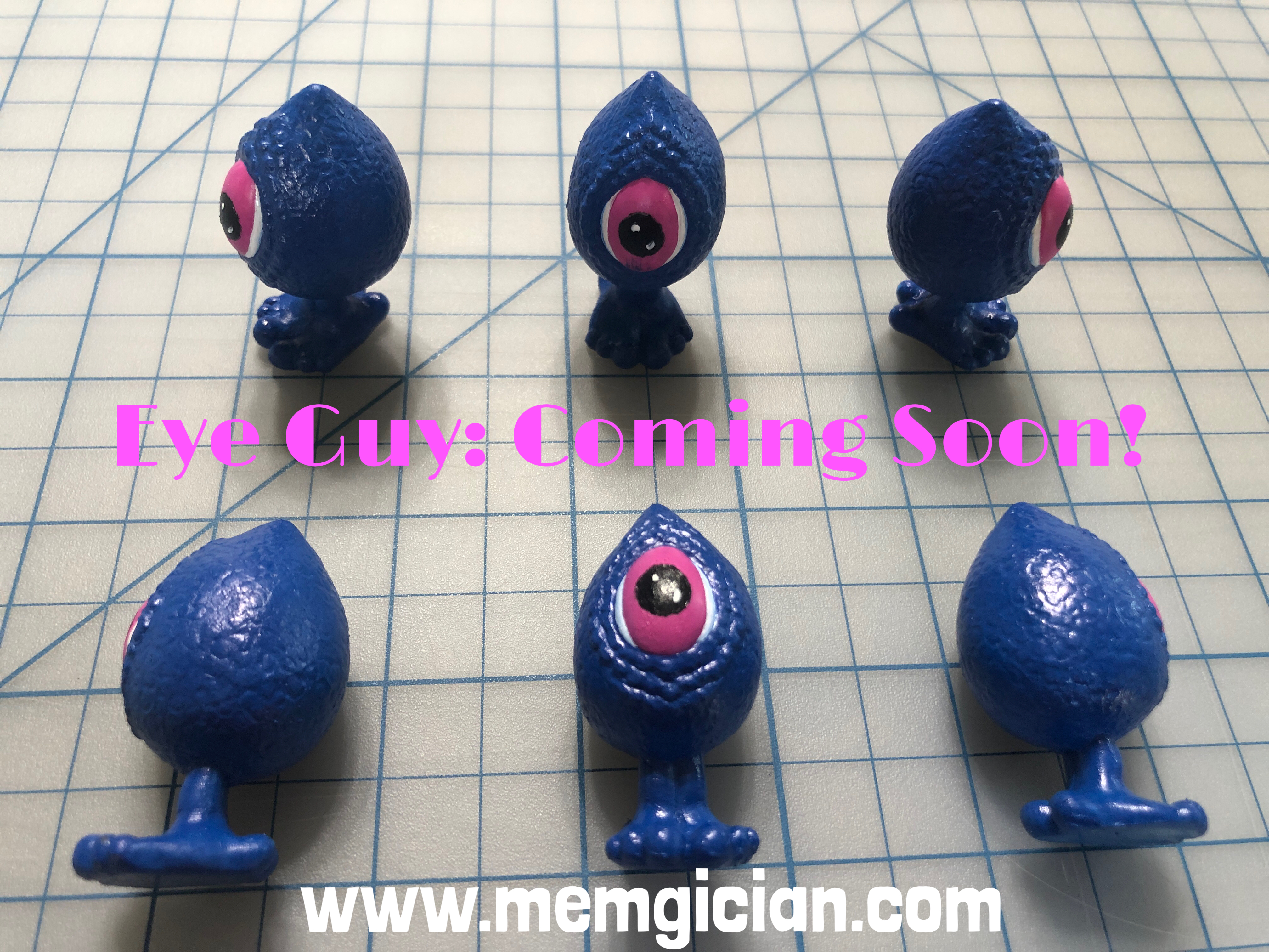 Eye Guy 2 inch mini resin capsule figure by MEF (Michael E. French : No Coast Art Wizard). Order today!