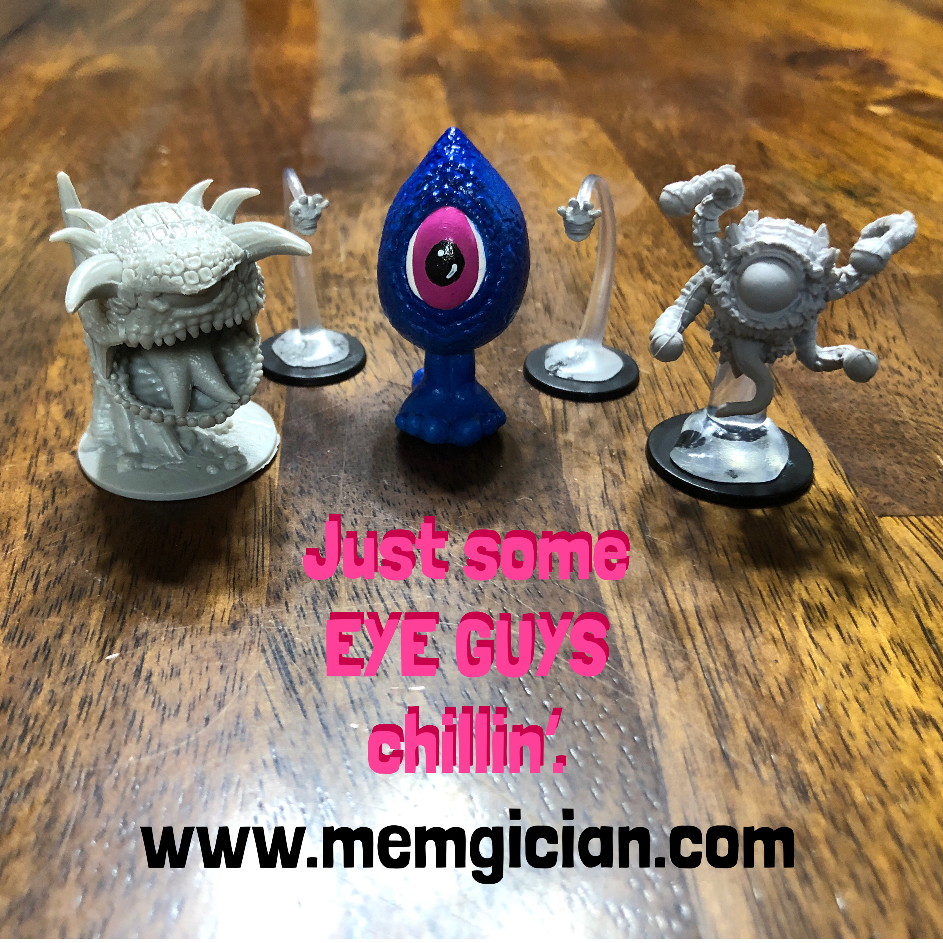 Eye Guy 2 inch mini resin capsule figure by MEF (Michael E. French : No Coast Art Wizard). Order today!