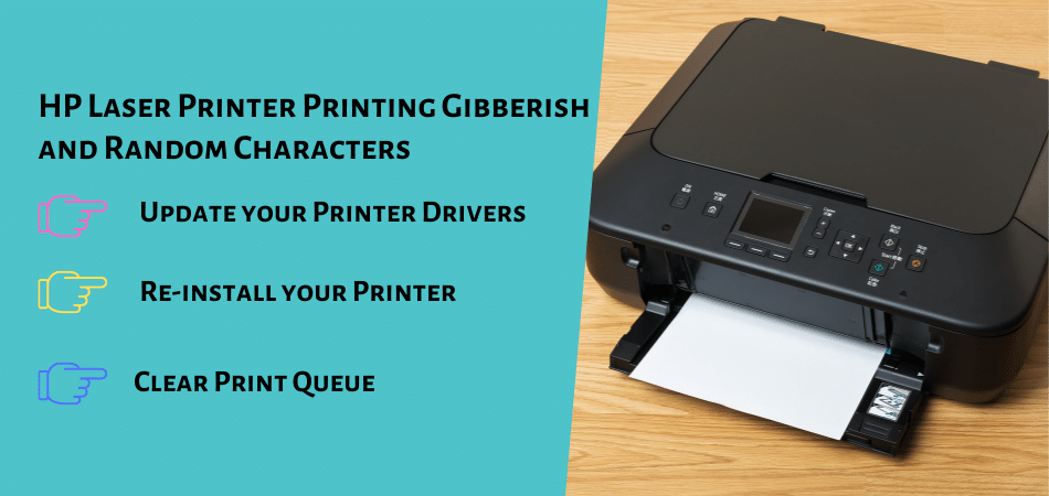 Printer printing random characters