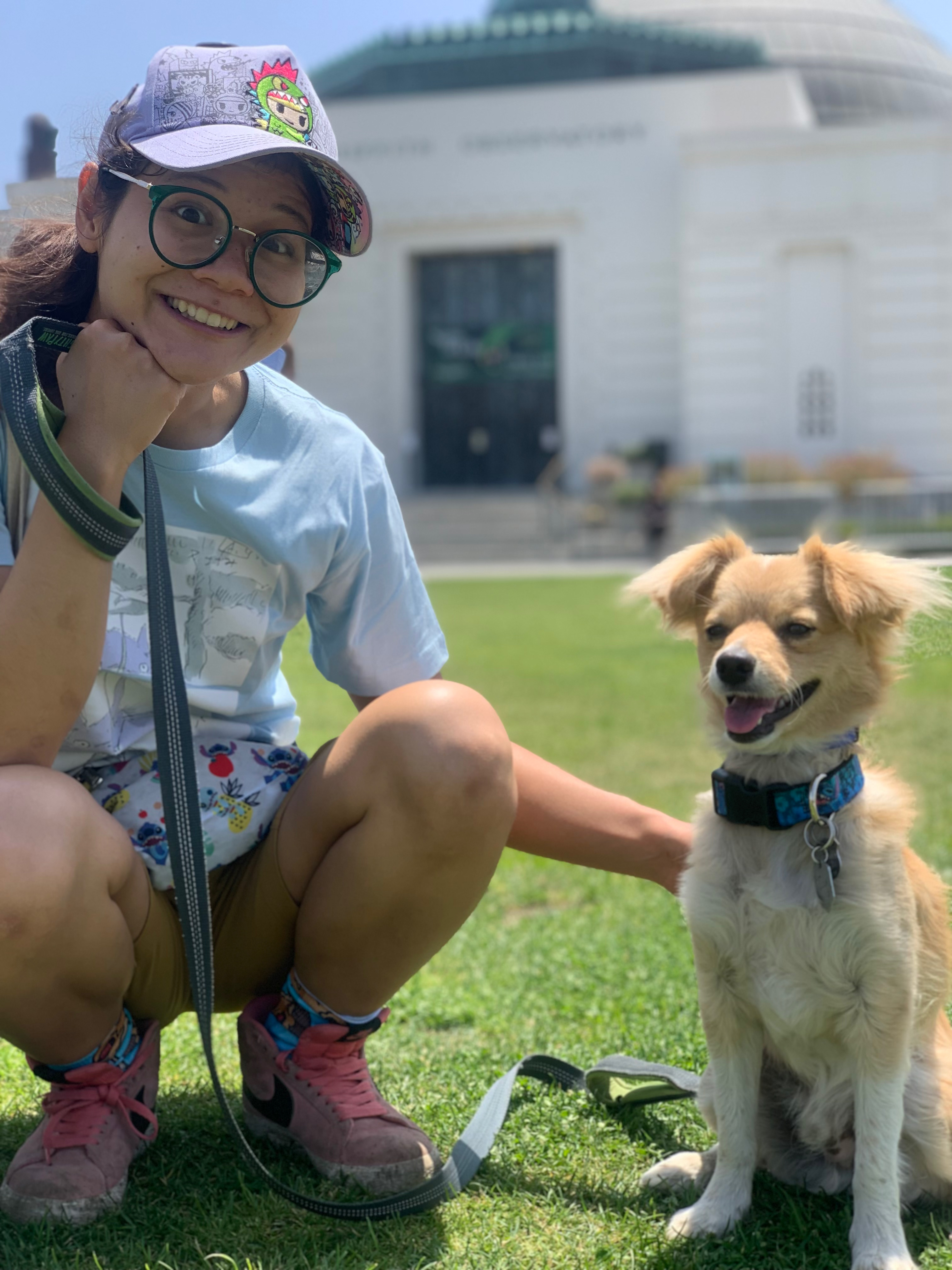 Megan with her rescue baby, Luka