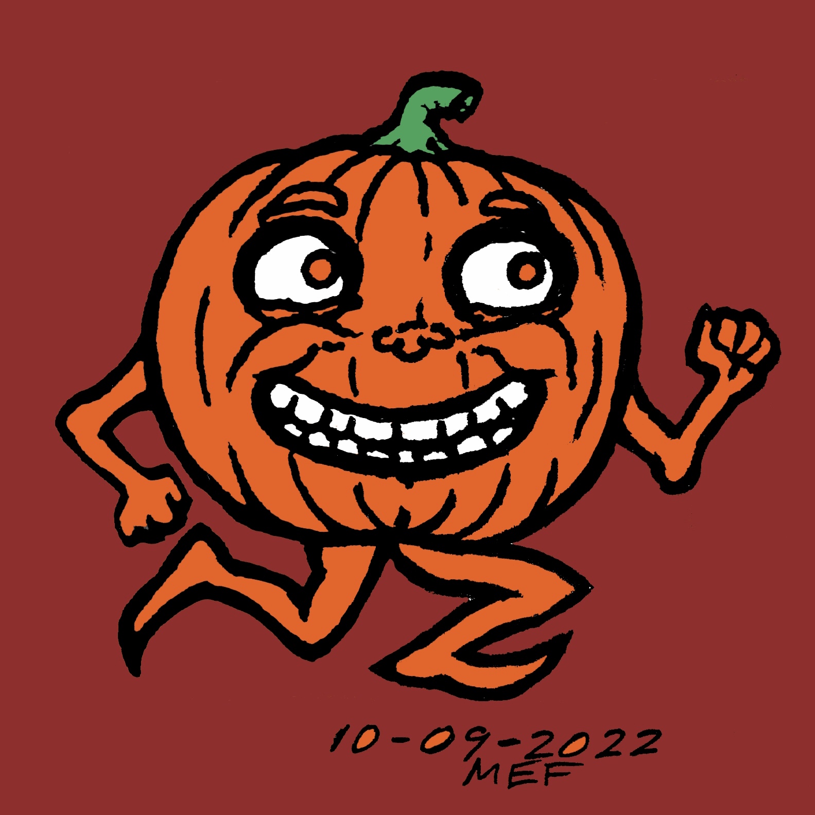 Lumpkin goblin pumpkin wip sketch.