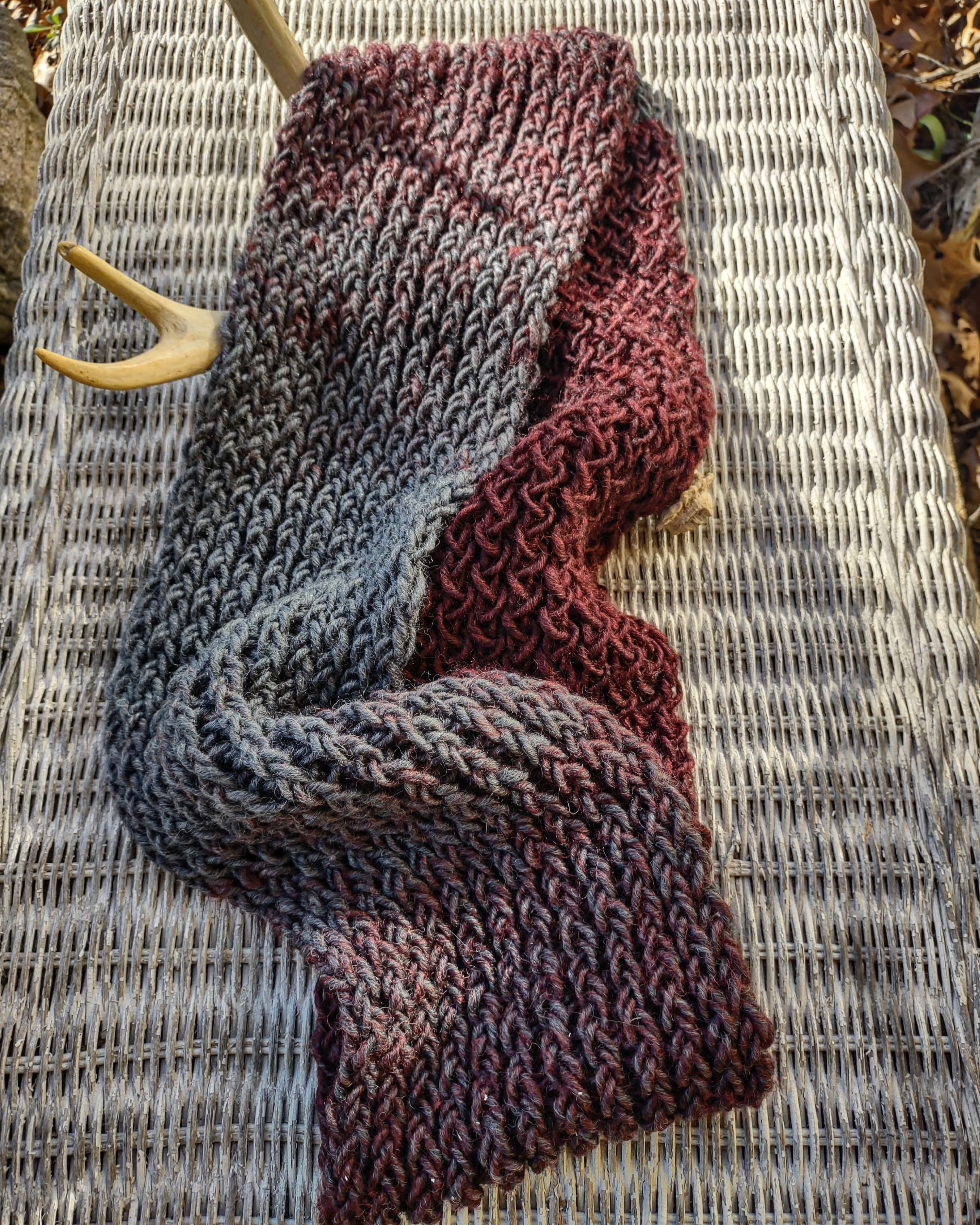 Oxford/Claret Infinity Scarf 