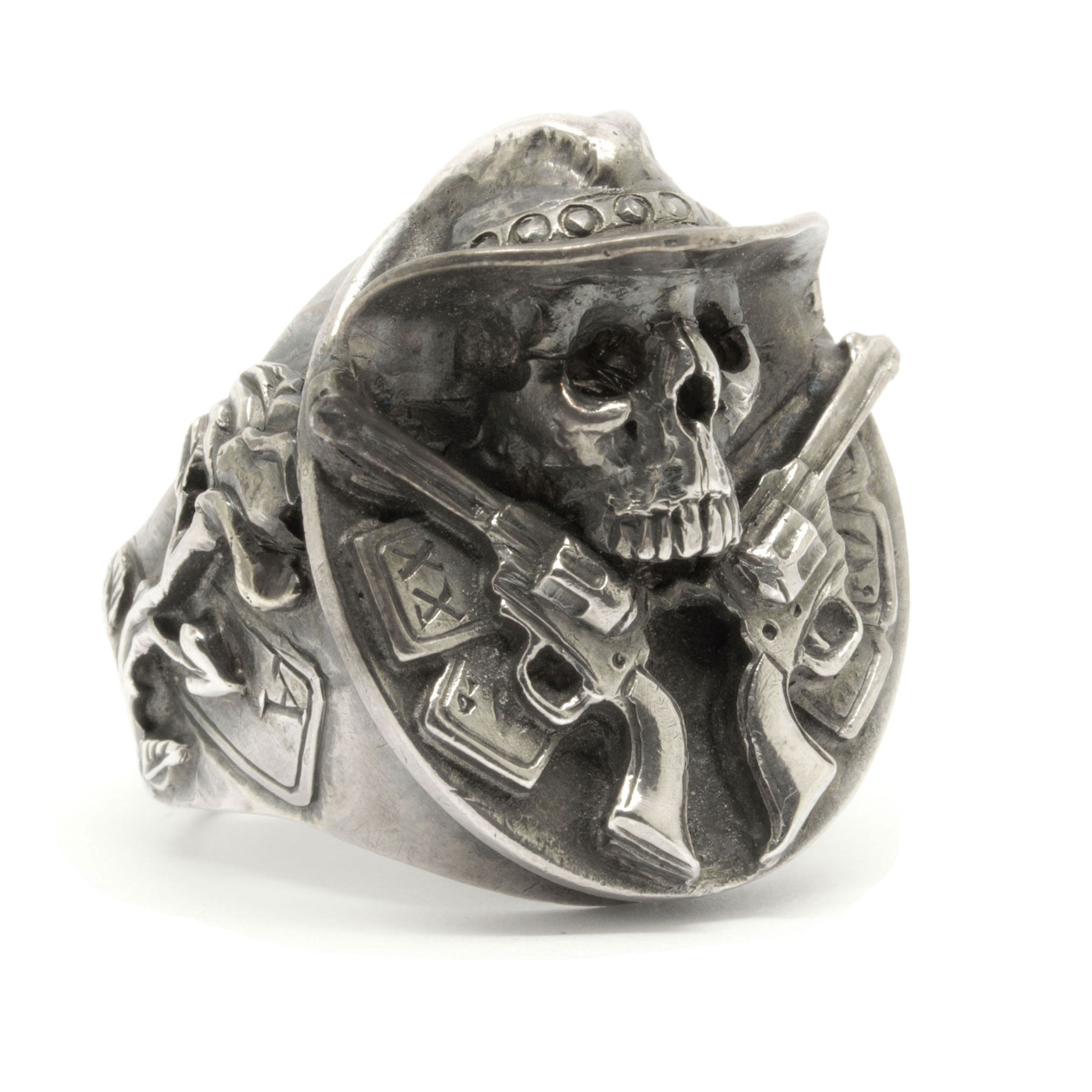 handcrafted skull ring