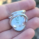 Image 5 of Handmade Sterling Silver Oval Australian Boulder Opal Ring