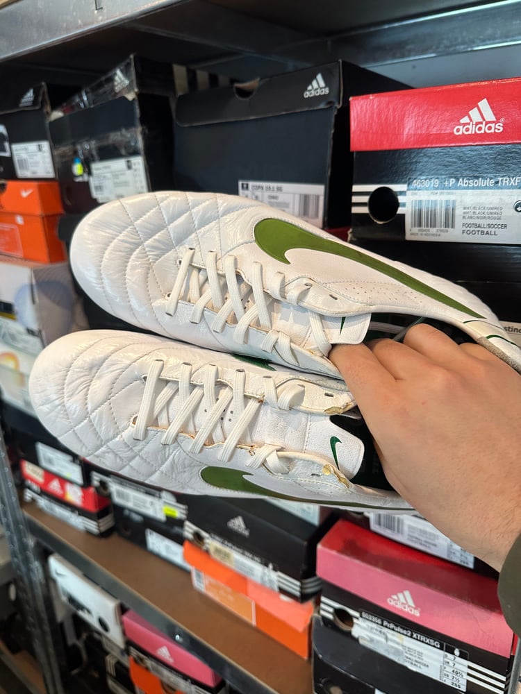 Image of Nike Tiempo IV WHITE GREEN SG
