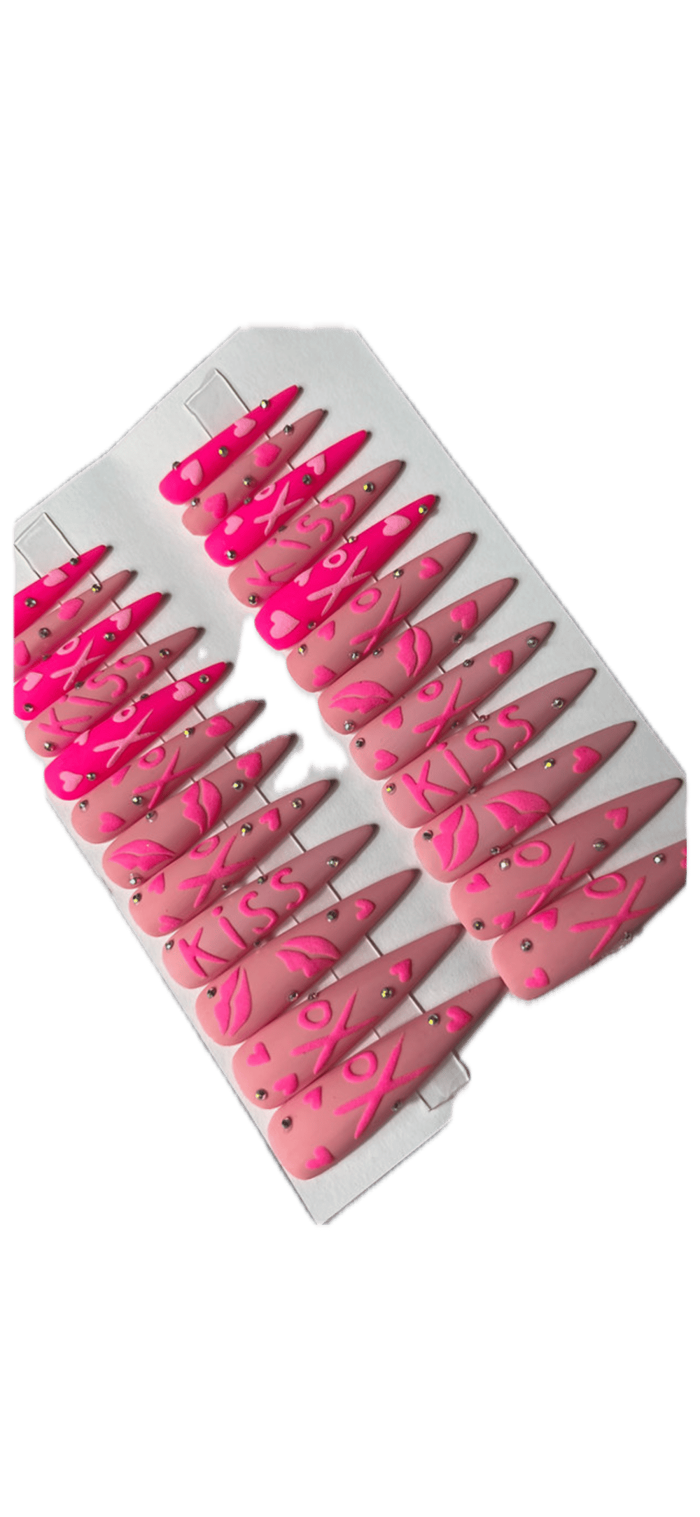 Image of Pick a 20 piece hard gel press on nail set from pics 1-8