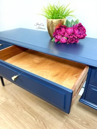 Image 5 of Stag Minstrel Dressing Table painted in navy blue 