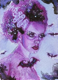 Bride of Frankenstein Embellished Art Print