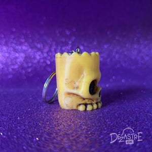 Bart skull keychain 