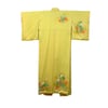 Antique Silk Kimono (Yellow Autumn Leaves)