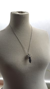 Image 4 of Black squirrel paw necklace 