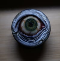 Image 5 of Custom Swappable Phone Grip for smartphones, reflective pupil OOAK (one of a kind) big green