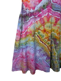 Image 4 of M Stretch Knit Fit and Flare Midi Dress in Euphoria Geode Ice Dye