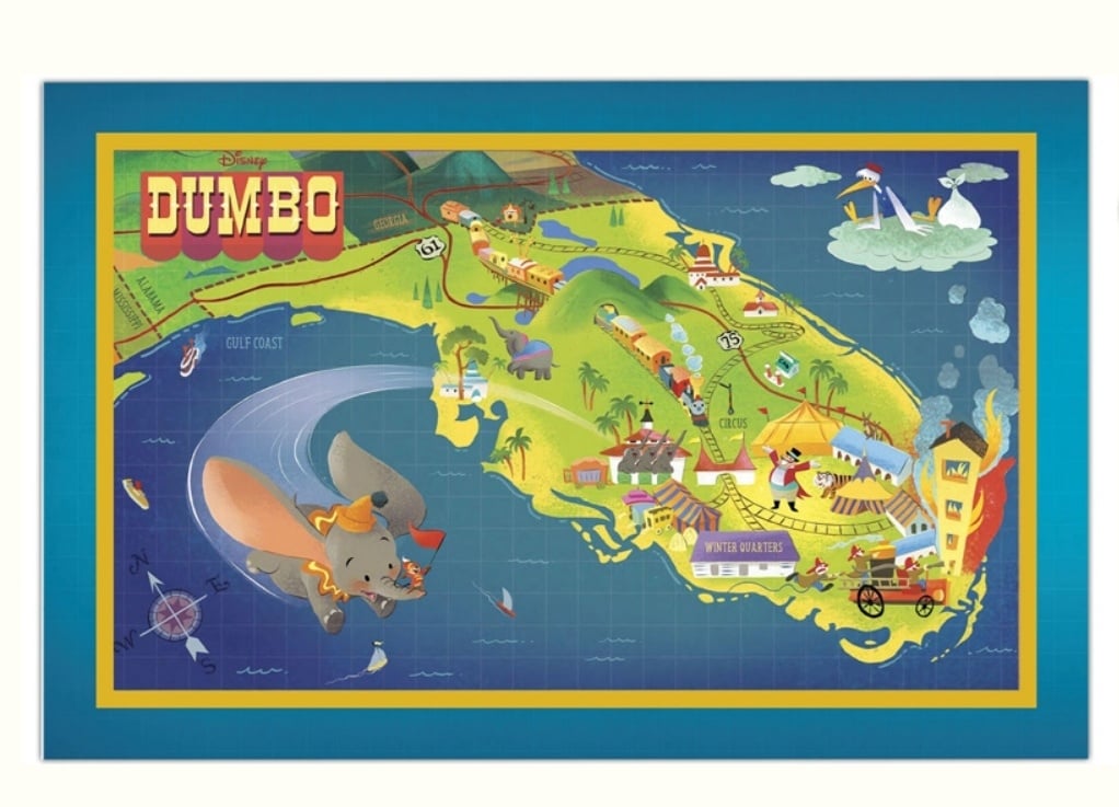 Image of Dumbo disney map wdi pin set le 400