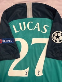 Image 1 of Tottenham Hotspur “LUCAS 27” 2018/19 Third Shirt + patches  (L)