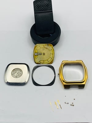 Image of Vintage gold plated Omega seamaster gents watch Case/Dial,used, ref#(om-14)