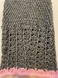 Image 8 of Tri-Color Keyhole Crochet Dress