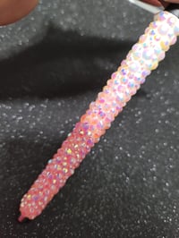 Image 2 of Light Pink & White Rhinestone Pen