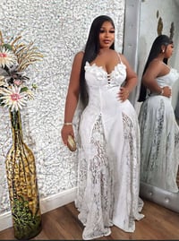 Image 1 of Romance Lace Bustier maxi Dress 