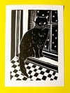 “Window Watching” Print on Western Paper