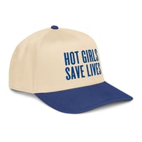Image 1 of HOT GIRLS SAVE LIVES - THE TWO TONE BASEBALL HAT IN BLUE