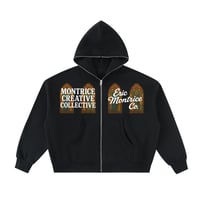 Image 1 of Hezus Fleeced Full-Zip Boxie Hoodie