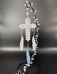 Image 1 of Blue Cross Dreamcatcher