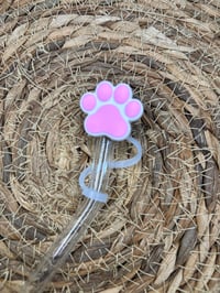 Image 2 of Paw Prints Straw Topper