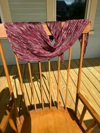 Image 1 of Berry Wine Hand-Knit Merino Shawl