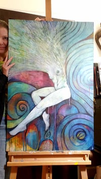 Image 3 of Disperse and Exhale into the Cosmic Dreamspace - original painting