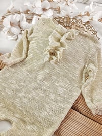 Image 3 of Newborn girls onesie - Amelie | golden