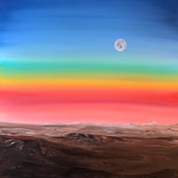 Desert Moon VII 14”x14”