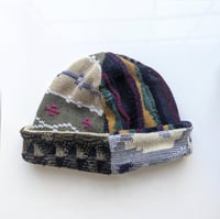 Image 1 of Upcycled Reversible Beanie Cotton Blend 17