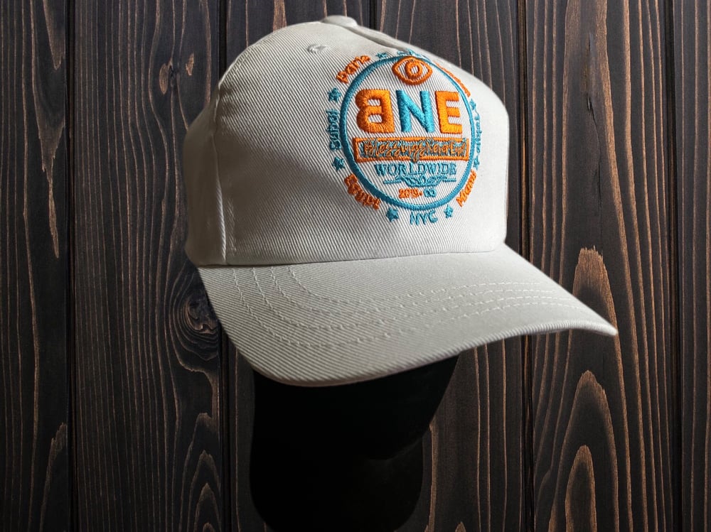 BNE WorldWide Hat 🌍 (orange and blue)