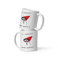 Image 3 of angry White glossy mug 