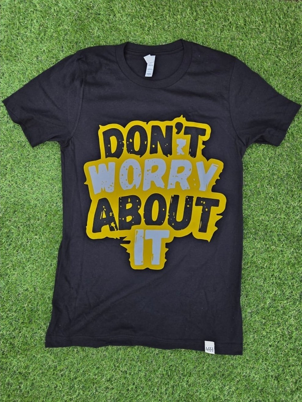 Image of DON'T WORRY ABOUT IT-YEL/BLK