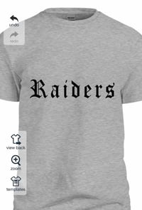 Image 2 of Raiders old English unisex 
