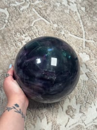 Image 14 of XXL 20LB RAINBOW FLUORITE SPHERE -CHINA- B