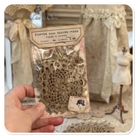 Image 5 of Vintage style Coffee Beige doily trim 8 cm wide 